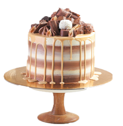 チョコレートデコレーションケーキ画像